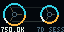 Two tape reels showing example token totals for two AI profiles